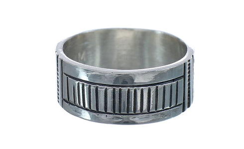 Native American Navajo Authentic Sterling Silver Ring Size 10-1/4 JX124047